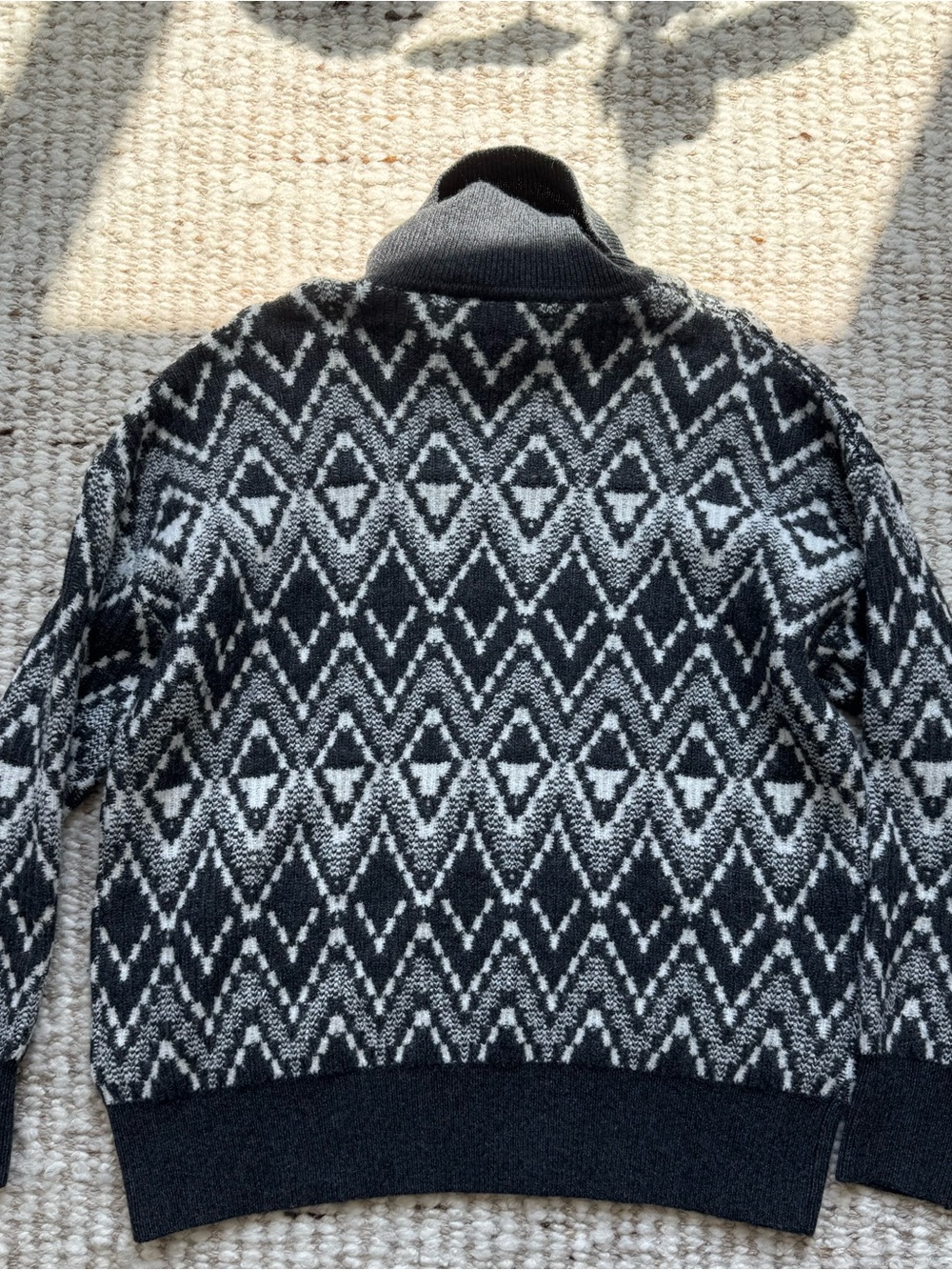 NWT Varley Geometric Cashmere Blend Turtleneck Sweater S - Picture 8 of 8
